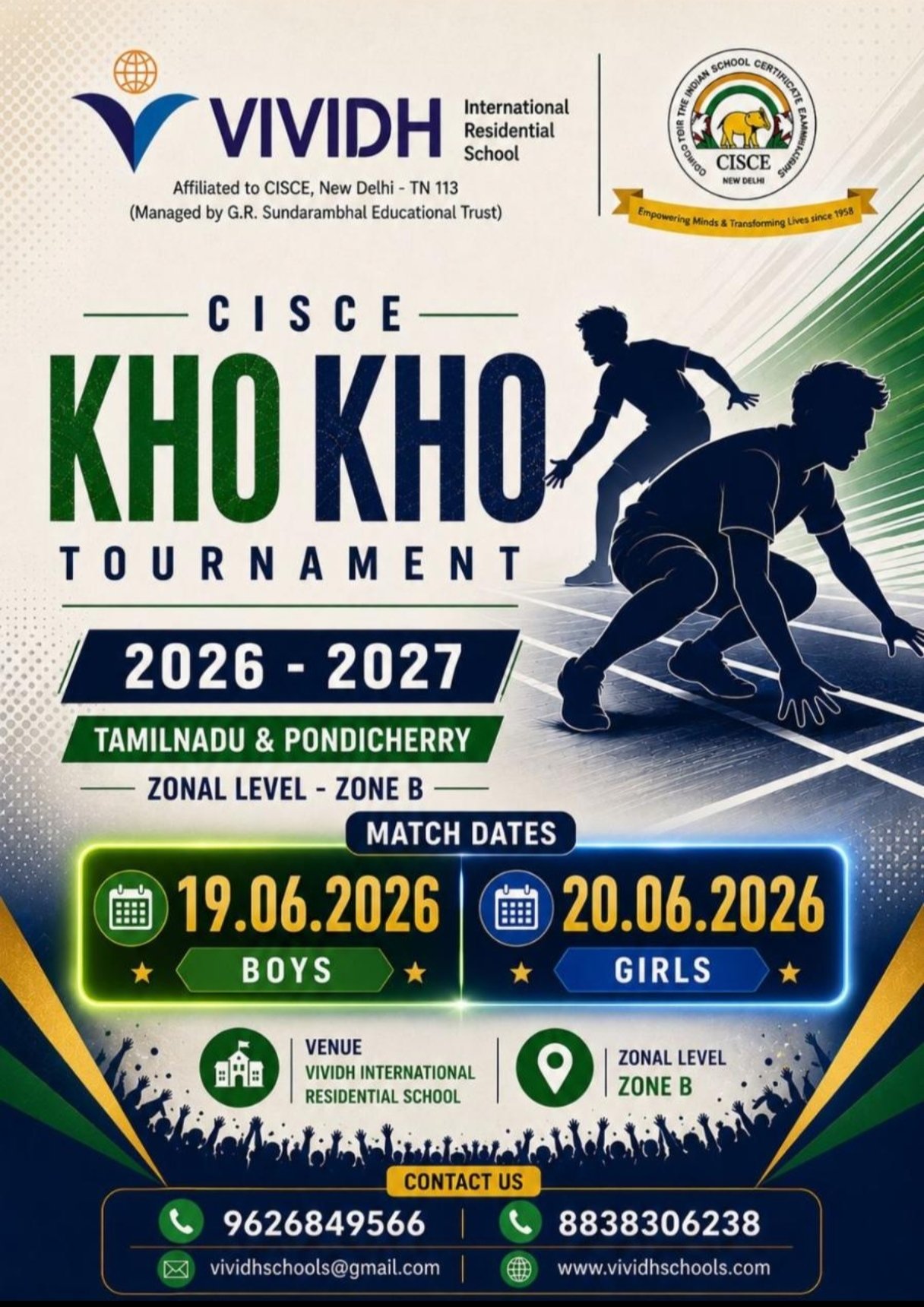 Zonal Kho Kho Tournament 2026