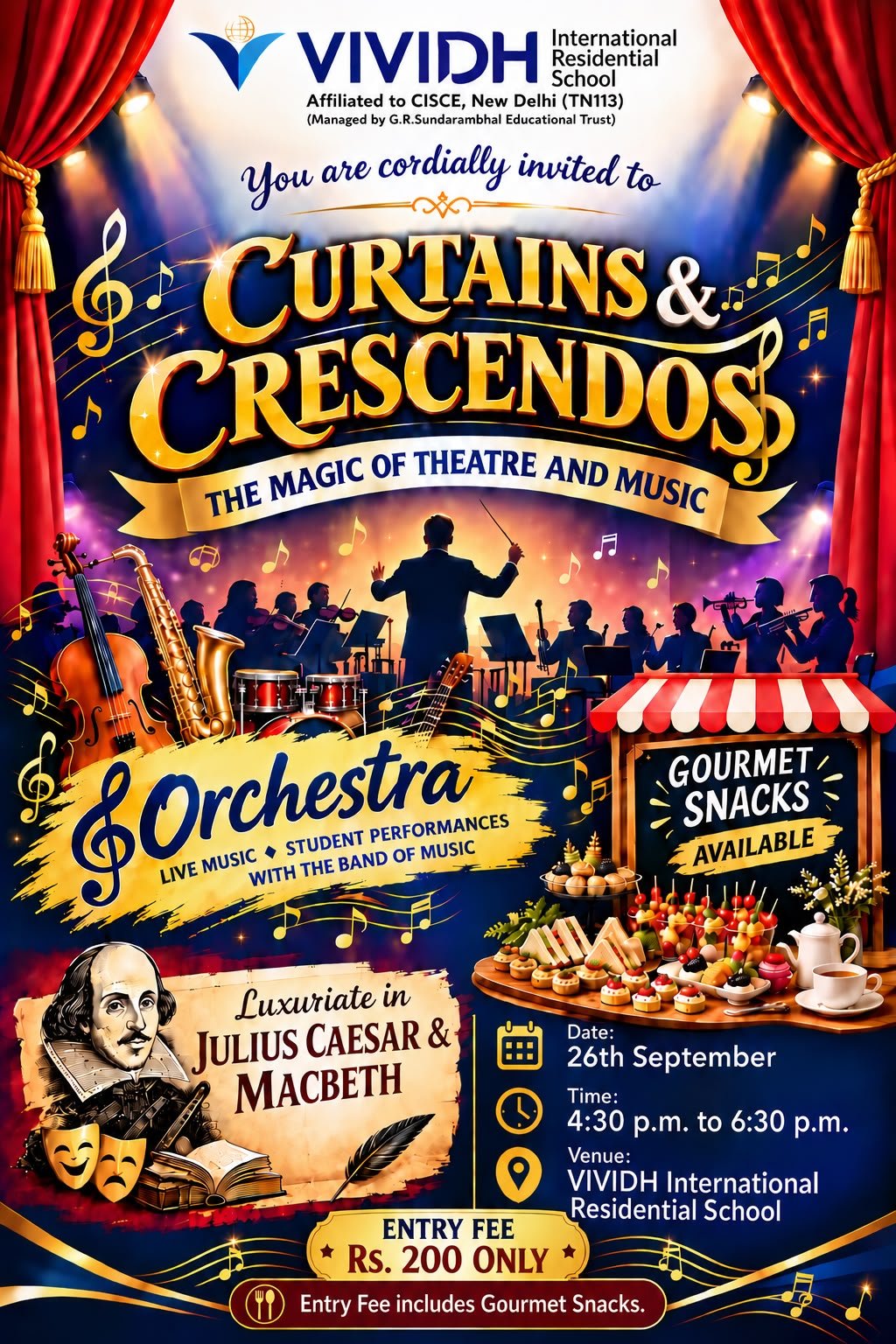Curtains and Crescendos
